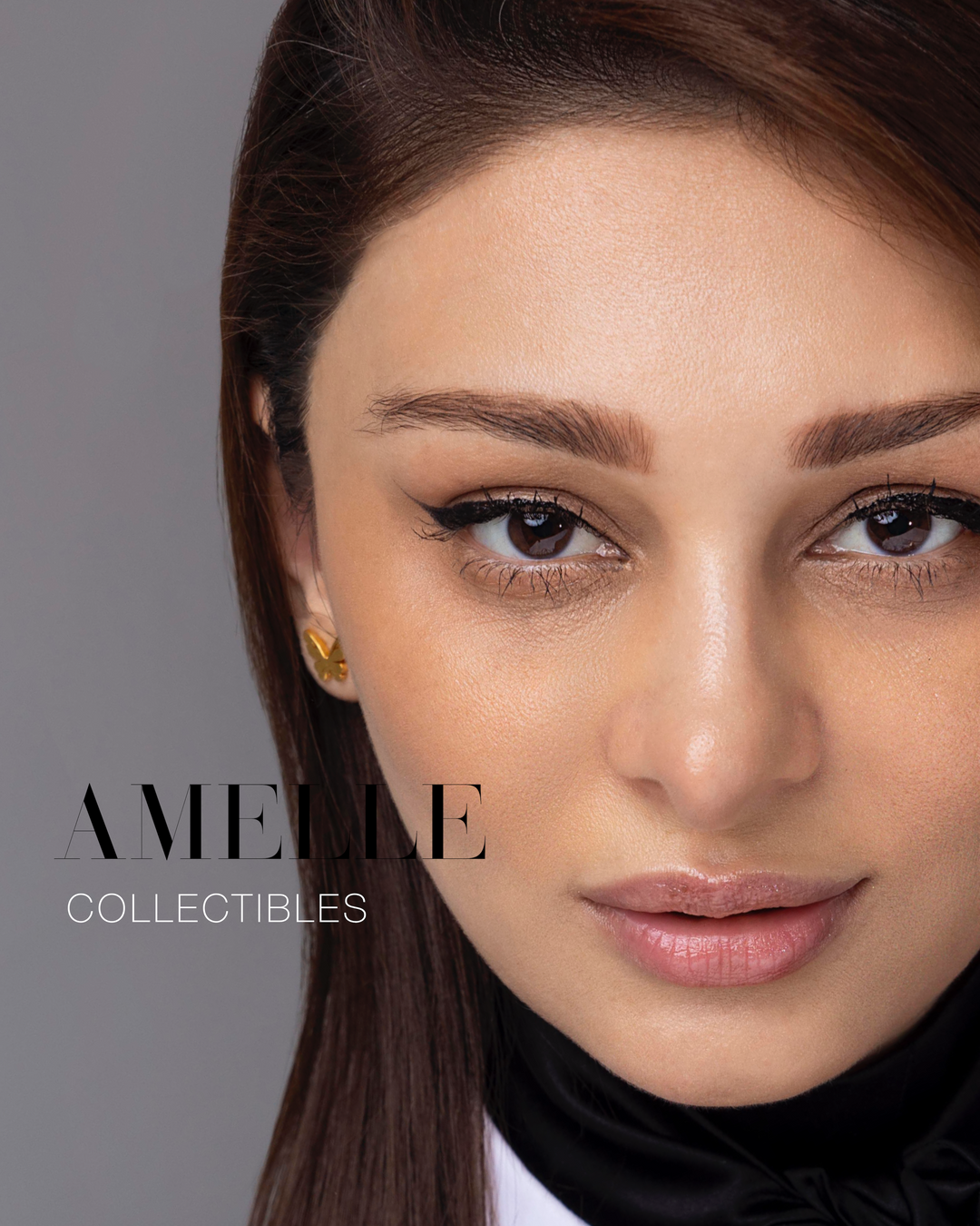 AMELLE Logo Studs 01 - Permanent Collection